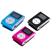 metal clip digital mini mp3 player with 1 8 inch lcd screen support tf card usb 2 0 with 3 5mm headphone