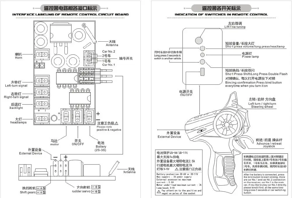The Second Generation Sound Group Upgraded Accessories for WPL B-14 B16 B-36 RC Car＆MN Models | Игрушки и хобби