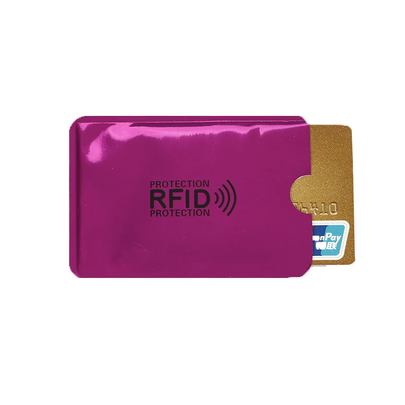 Красочные Анти Rfid Бумажник Блокировка считыватель банк держатель для карт анти