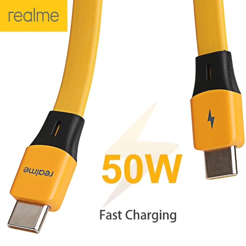 VOOC USB C-кабель мощностью 50 Вт кабель для быстрой зарядки типа C Oppo Realme 8 Pro 7 Gt Neo X7 Q3 X50