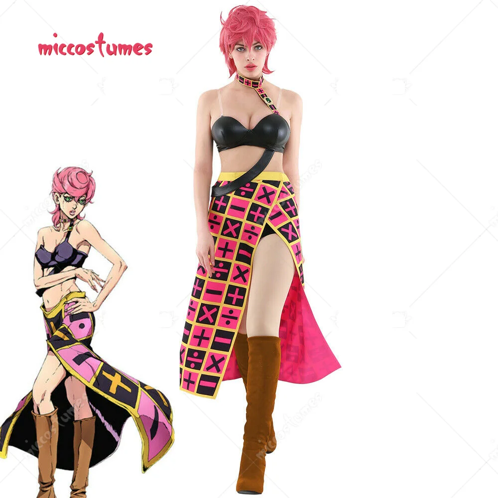 Trish Una костюм для косплея Золотой ветер костюмы на Хэллоуин женщин | Тематическая