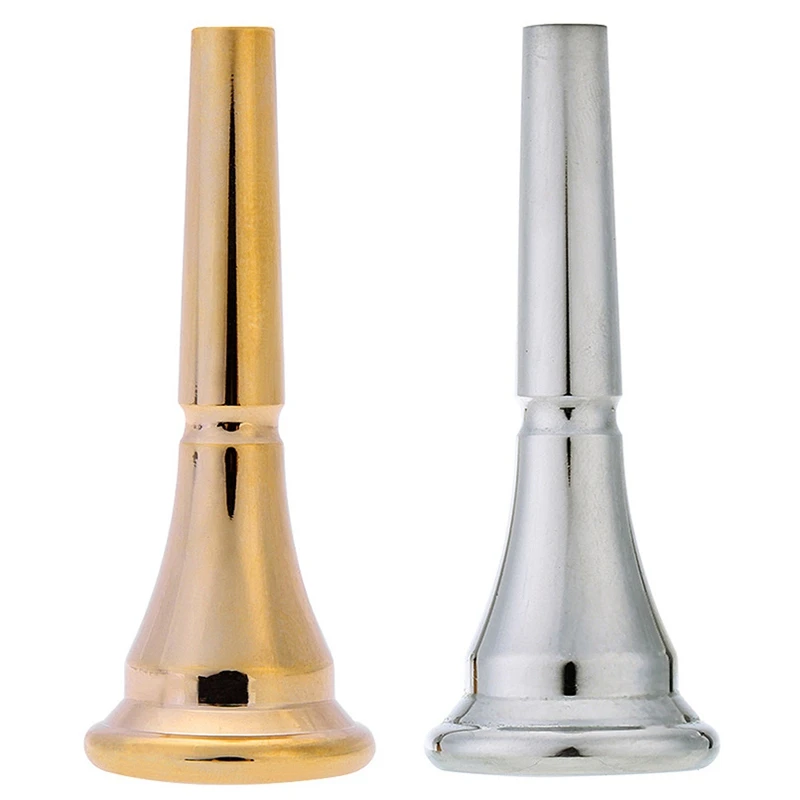 1 шт Профессиональный покрытый французский Рог мундштук металлический медный