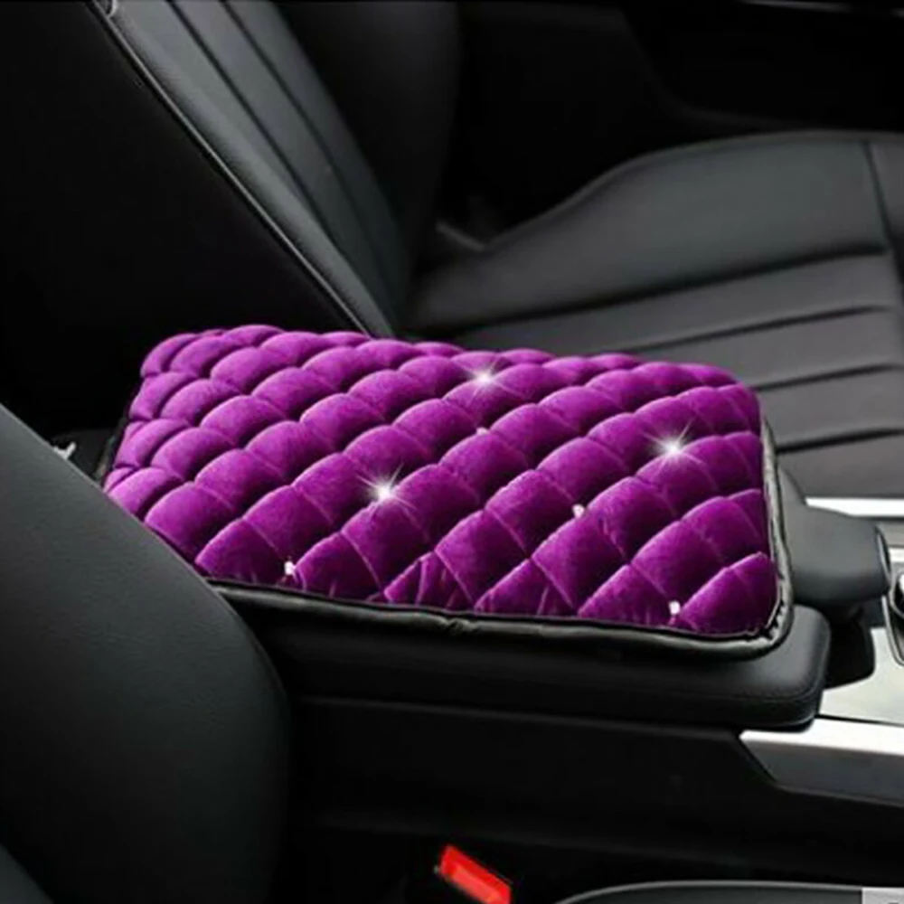 

Leather/Sponge Seat Box Cover Console 1pc Car Center For SUV Truck Pad 30*21cm