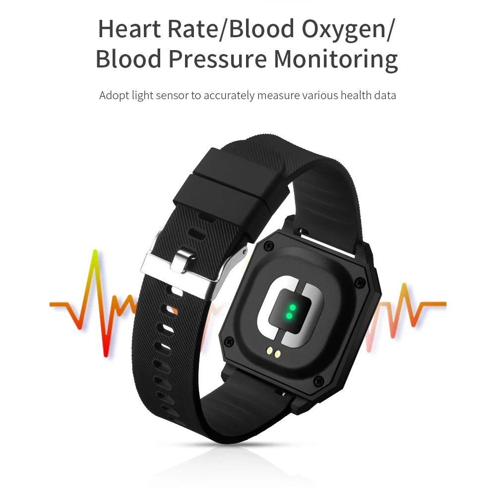 Heartrate Monitor Multiple Sport Model Fitness Tracker Smartwatch Man Women Anti-fatigue Smart Watch For IOS Android Phone PK F9 |