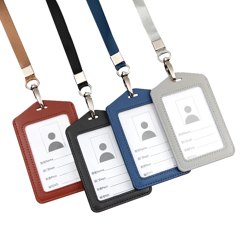 Чехол для студенческого пропуска кожаный с именем работника Обложка