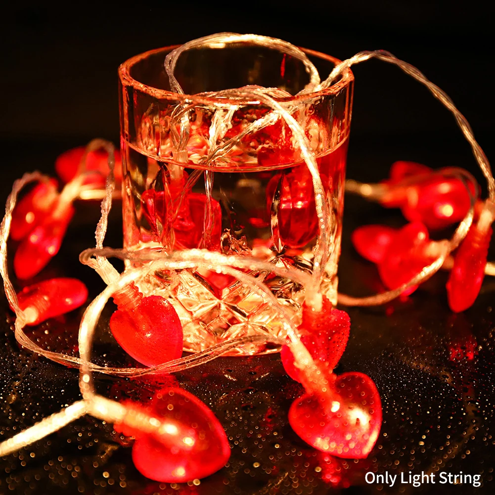 

Light String Indoor Outdoor With Remote Timer Waterproof Battery Operated 40 LEDs Valentines Day Home Decor Party DIY Wedding