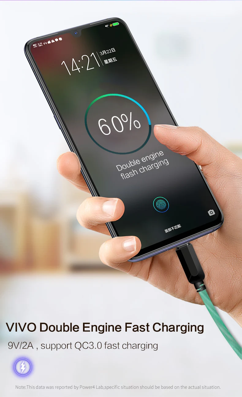 Power4 светильник Micro USB кабель для huawei Xiaomi Nokia samsung 4A 1 м Быстрый usb кабель для зарядки OPPO VIVO светящийся USB кабель