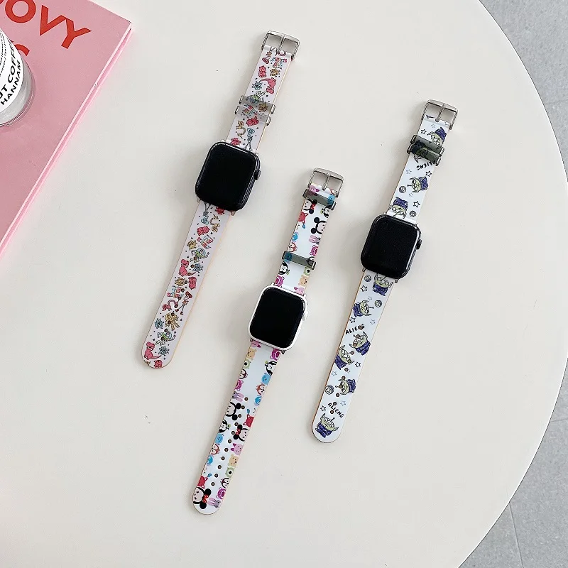 Ремешок сменный для iWatch Series SE 6 5 4 3 2 1 браслет из натуральной чешуи-пуха белки ИМД 38
