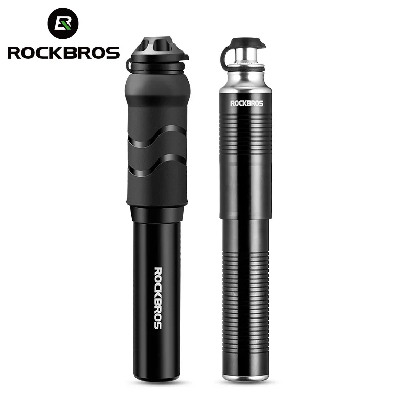 

ROCKBROS Bicycle Pump Mini Portable Light Aluminum Alloy Bike Pump Air Pump Mountain Cycling Tire Inflator Schrader Presta Valve