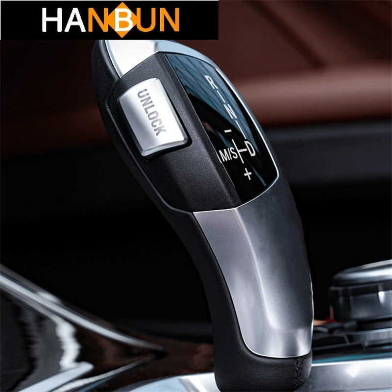 

Car Gearshift Handle Unlock Button Decoration Cover Trim For BMW 5 Series E60 F10 X5 X6 E70 E71 Park Button Interior Accessories