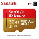 Карта памяти microSDHCmicroSDXC, SanDisk A2 U3 V30, 128 ГБ, 256 ГБ, 64 ГБ, 32 ГБ