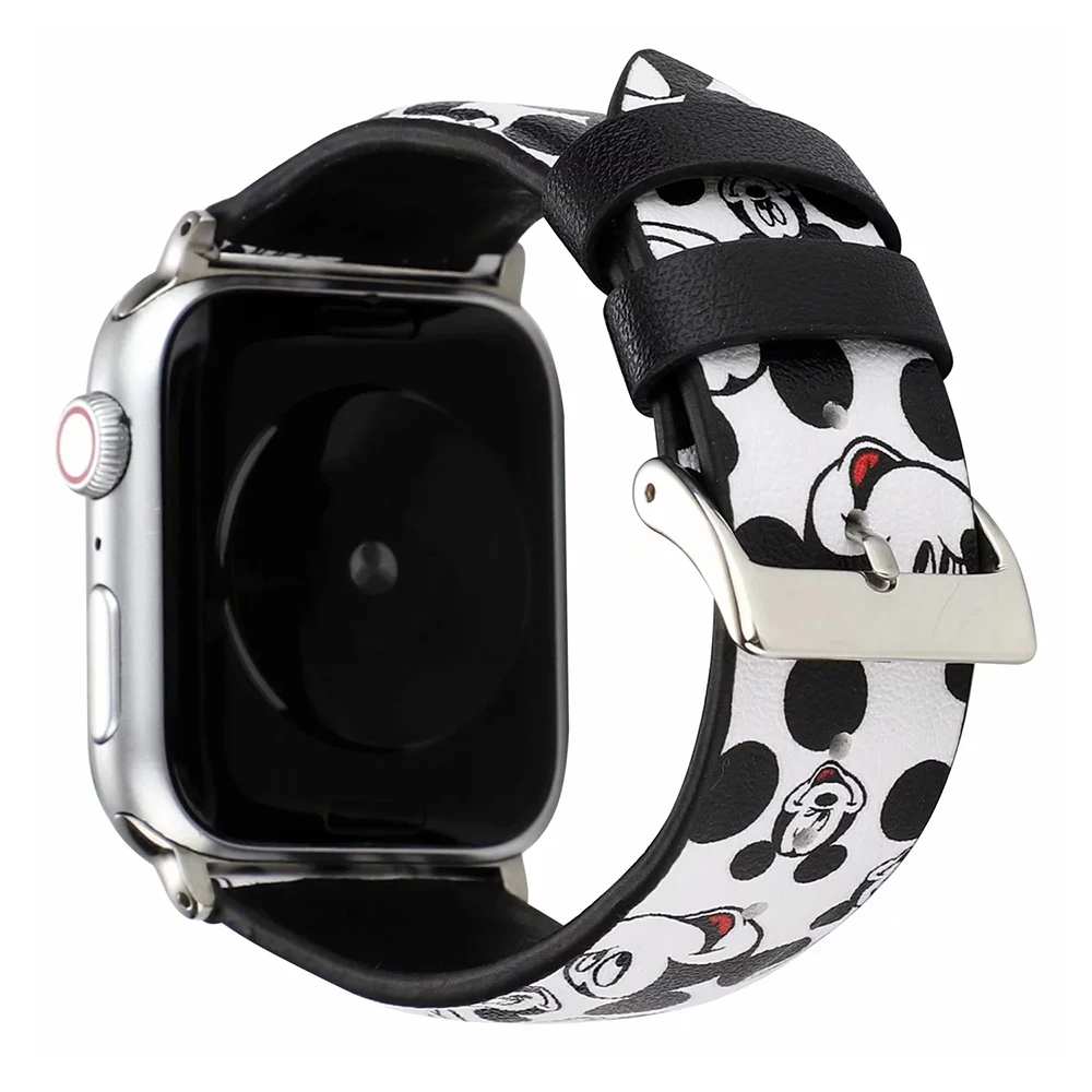 Кожаный ремешок UEBN для apple watch 38 42 40 44 мм классический кожаный браслет с пряжкой