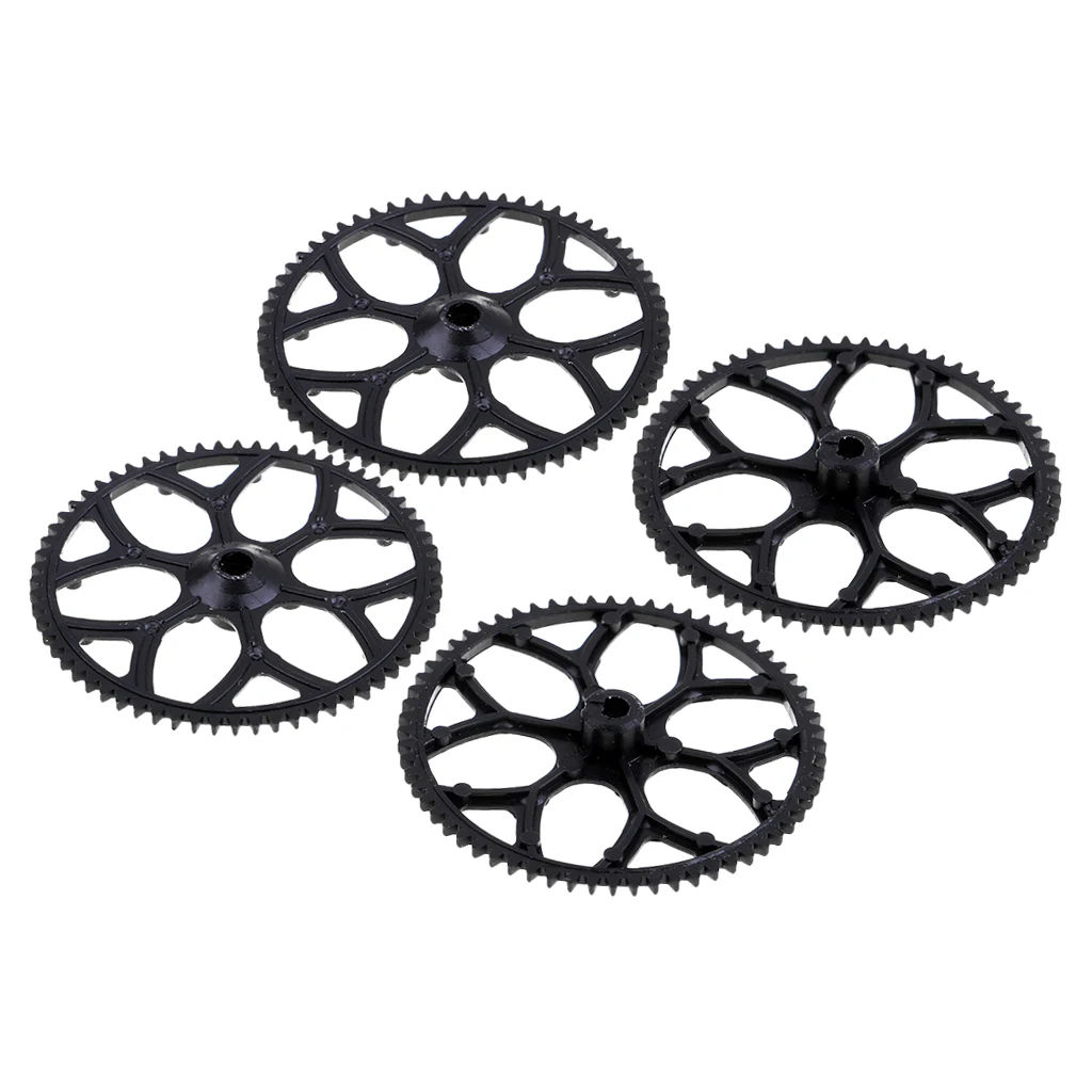4 шт. RC вертолет пластиковая основная Шестерня для WLtoys V930 V966 XK K110 черный|Детали и