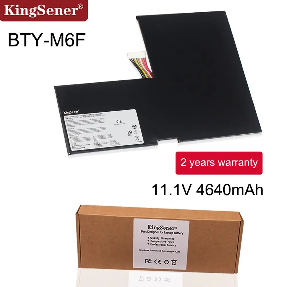 KingSener BTY-M6F ноутбук аккумулятор для MSI GS60 MS-16H2 MS-16H4 2PL 6QE 2QE 2PE 2QC 2QD 6QC 6QC-257XCN серии 11,4 V 4640 мА-ч