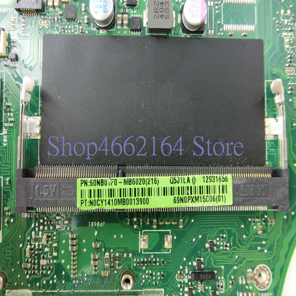 Online Q501LA Mainboard REV 2,1 SR170 I5-4200 Prozessor 4GB RAM Für ASUS Q501 Q501L Q501LA Laptop Motherboard Q501LA Motherboard Test Ok