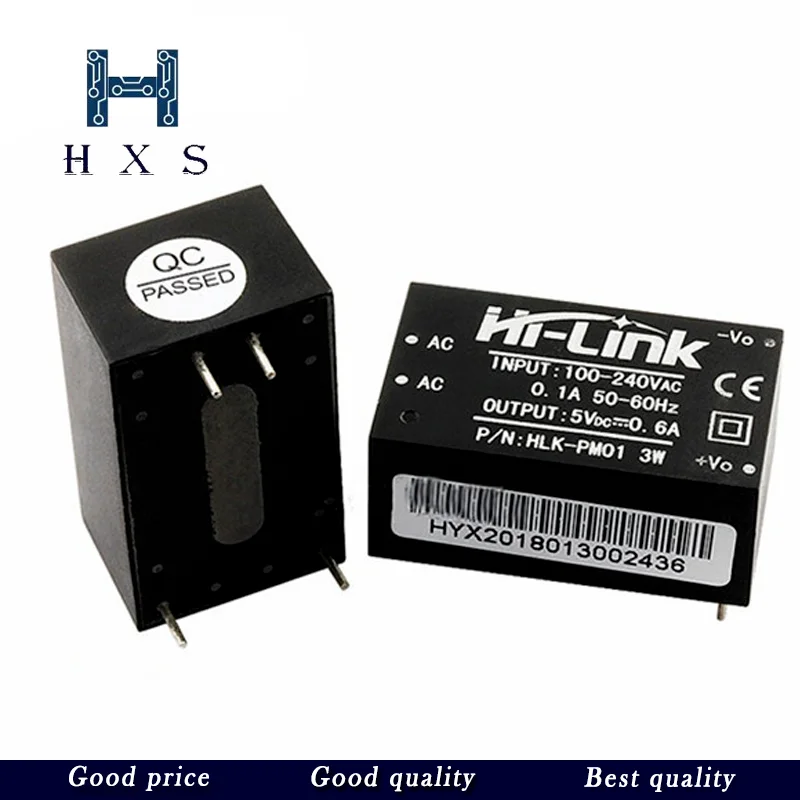 1 шт. HLK PM01 PM03 5M05 5M12 AC DC 220 В до 5V3.3V 12 силовой модуль в изолированный UL/CE бытовой
