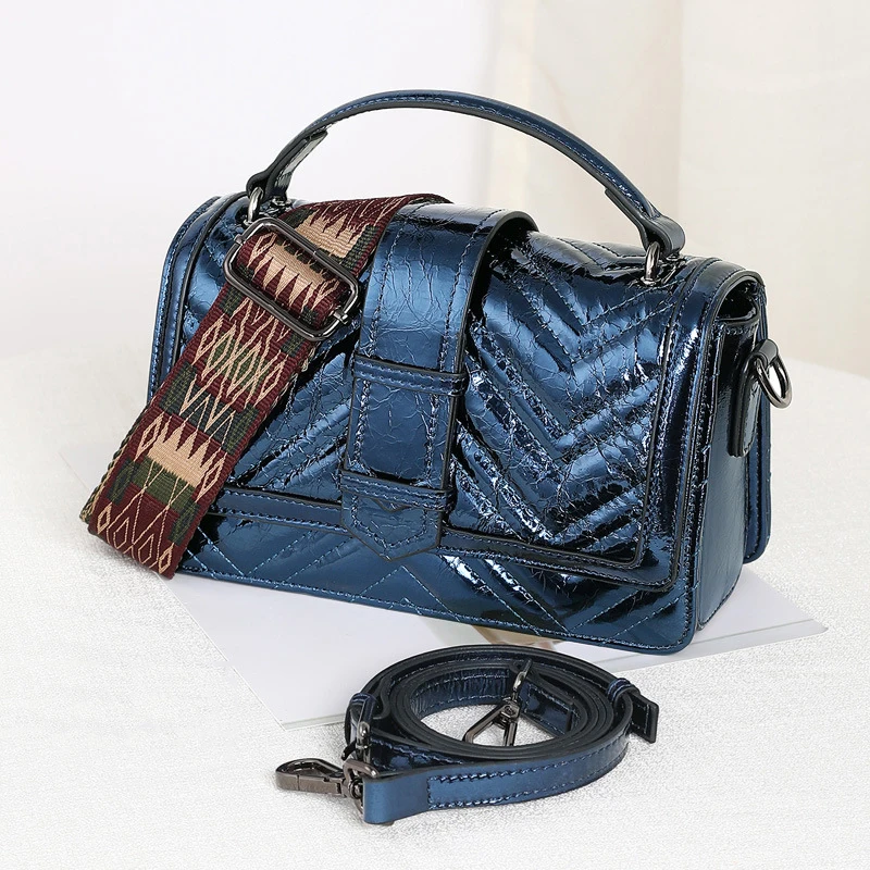 

New Design Ladies Handmade Handbag Customized Cross Shoulder Bag Casual Lady Leather Handbag