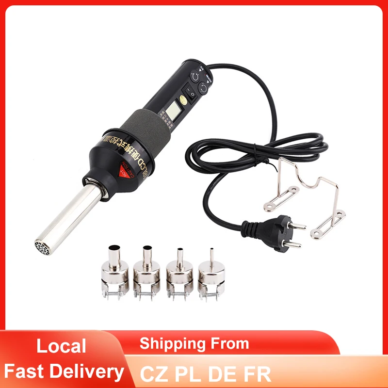 Цифровой тепловой пистолет с ЖК дисплеем регулируемая паяльная станция для