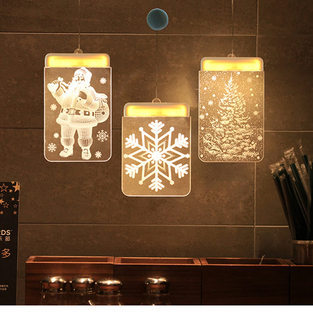 Рождественский светильник s светодиодный ночной Светильник Фея акриловые теплые