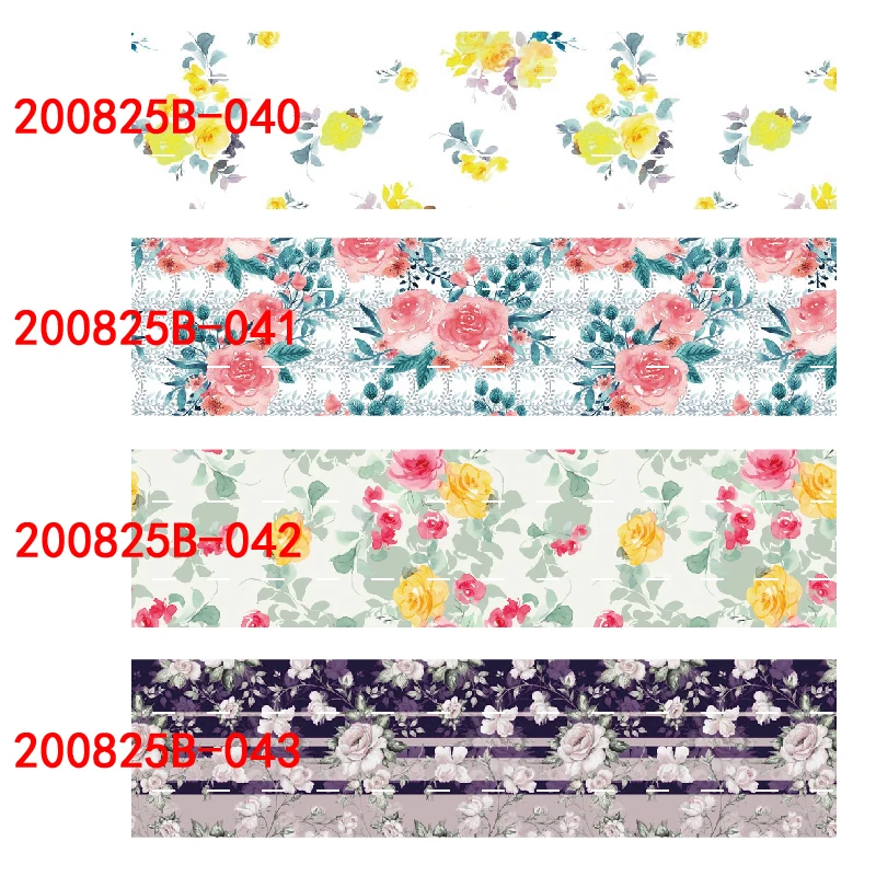 

grosgrain ribbon printed flower pattern (50 yards/lot)Garment accessories 16mm 22mm 25mm 38mm