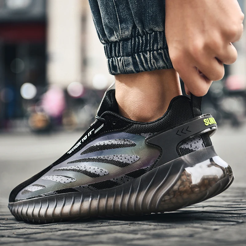 

FEBMOFL 2021 Spring Fashion Running Men's Sneakers Breathable Casual Male Shoes Chunky Sneakers Height Incresasing Man Footwear