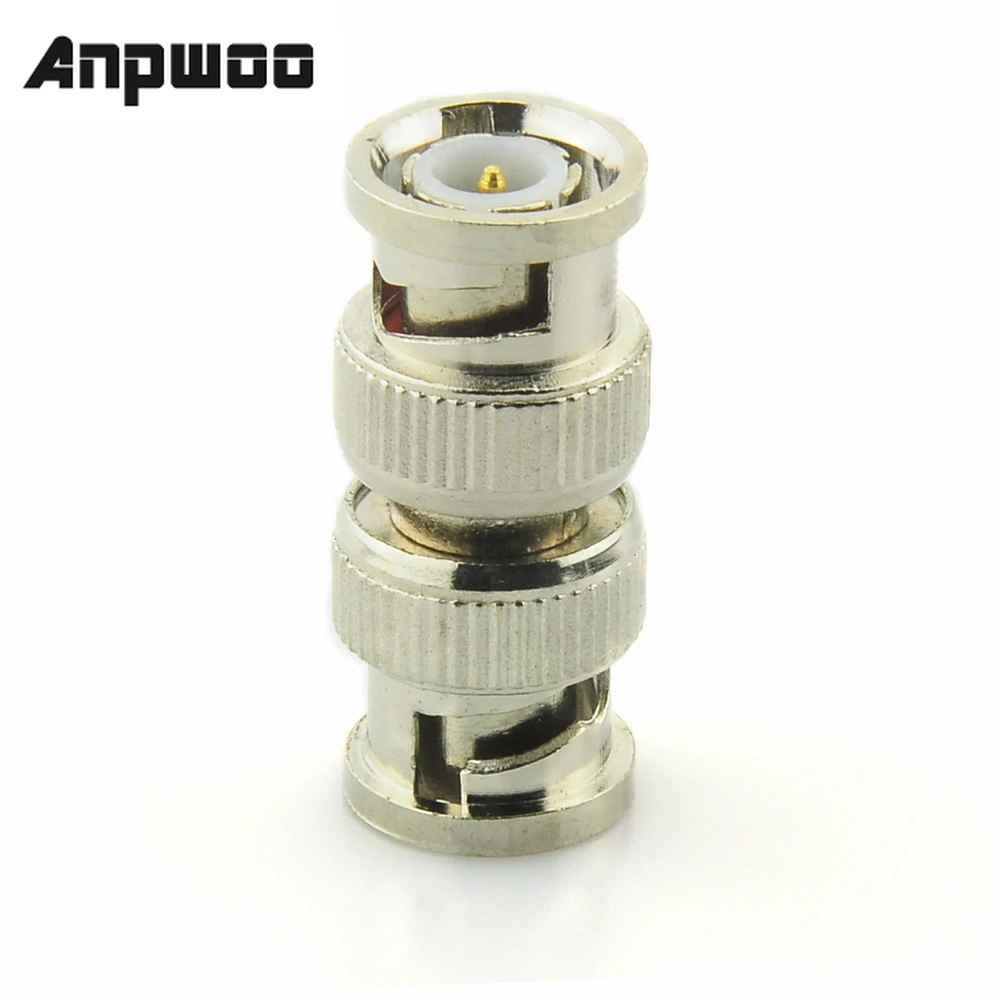 ANPWOO BNC штекер-штекер Адаптер соединители RG59 коаксиальный соединитель для камеры