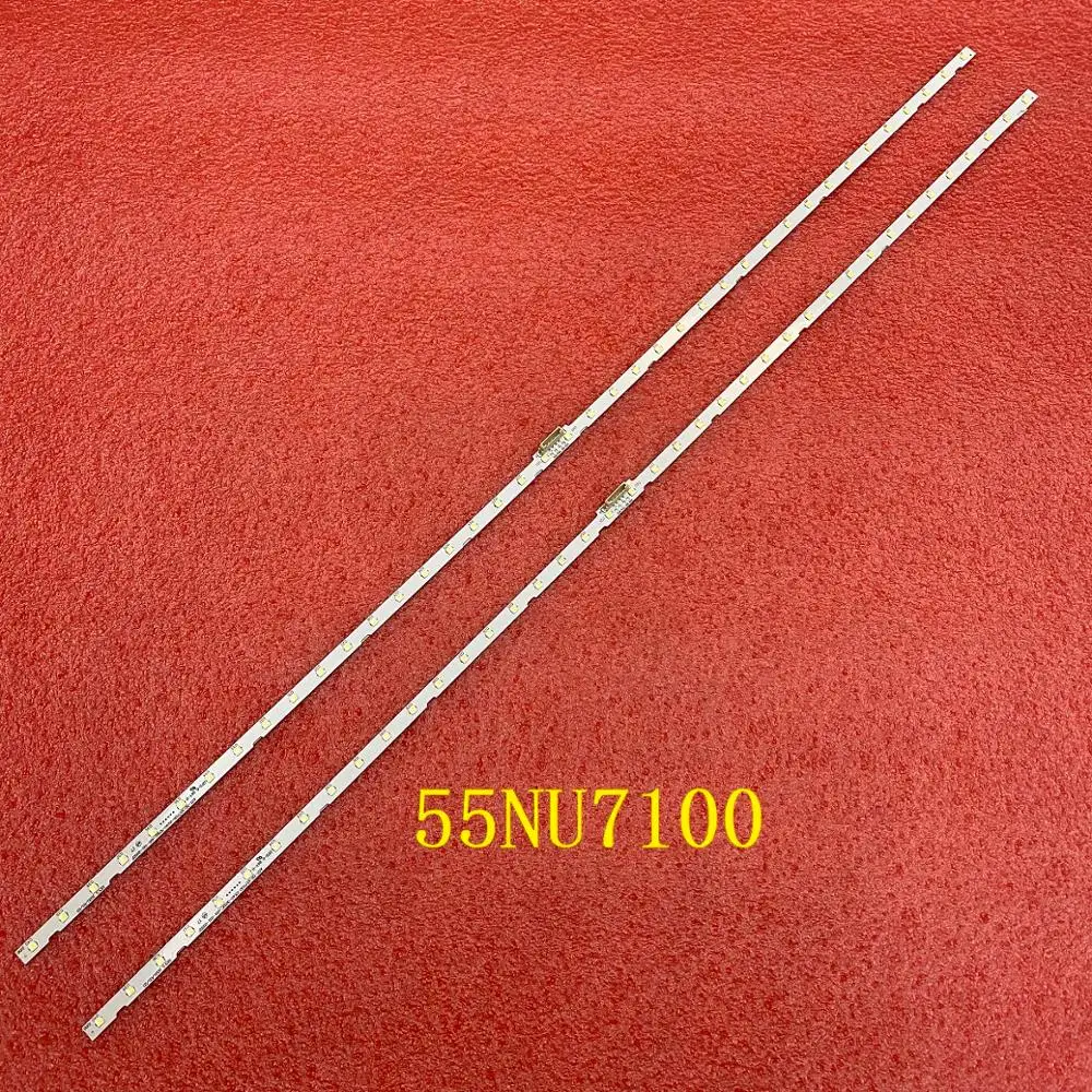 Светодиодная лента (2) для Samsung UE55NU7379 UE55RU7179 UN55NU7100F UN55NU7100 UE55NU6035 UE55NU7372U UE55NU7105K UN55NU7300