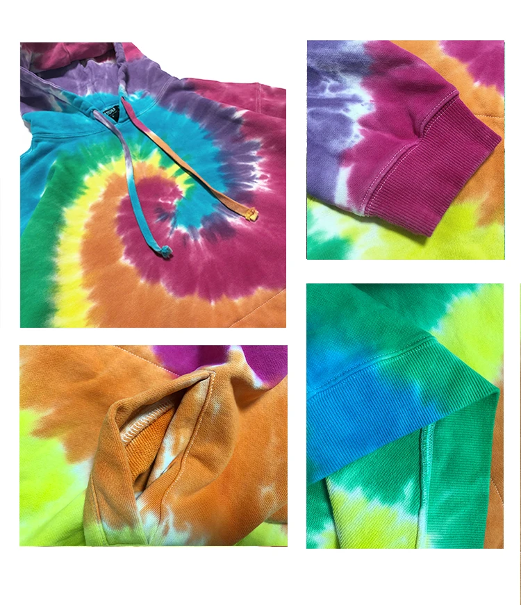 Ручная работа галстук краска Классический Вихрь Радуга красочный скейтборд