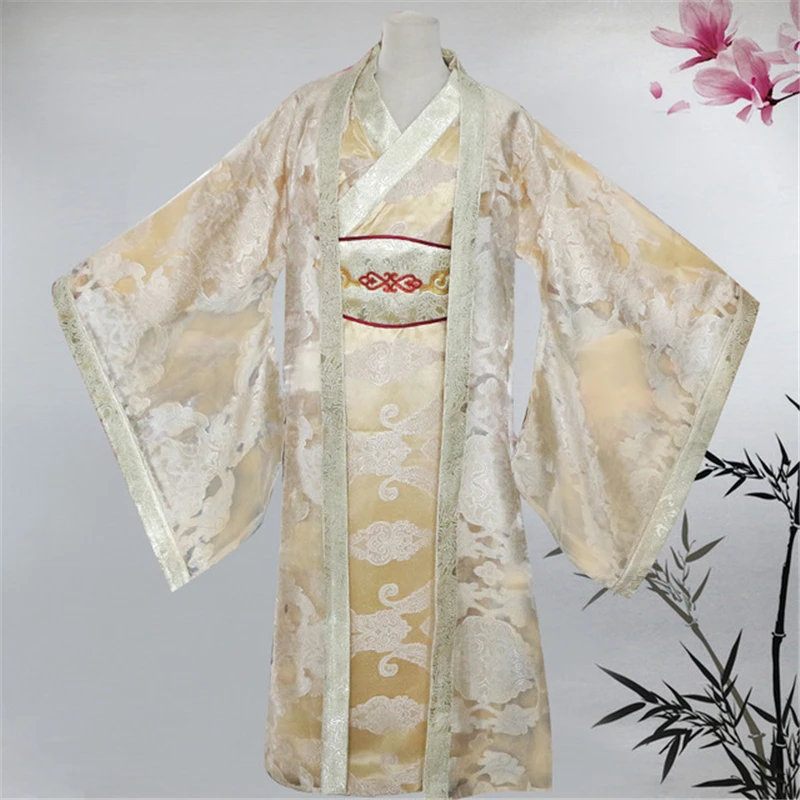 

Hanfu men's costumes wide-sleeved Chinese style outside the staff sequins lace hanfu men cosplay stage costumes hanfu cosplay
