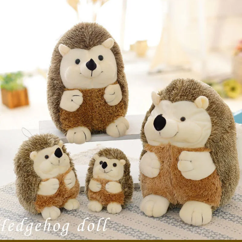 

17-22-30-38cm моделирование Ежик животных куклы плюшевые игрушки для детей, подарок на Рождество, детские мягкие плюшевые игрушки животных куклы ...