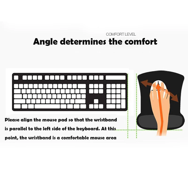 

Thicken Wrist Comfort Mouse Pad Mat Mice Mousepad Mat For Game Computer PC Laptop Desk Pads Wristband Support
