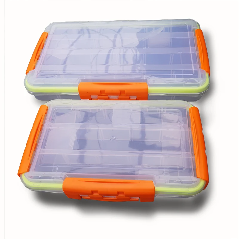 Fishing Tackle Box Waterproof Plastic Bait Box High Strength Fishing Tackle Accessories Storage Box Hook Box