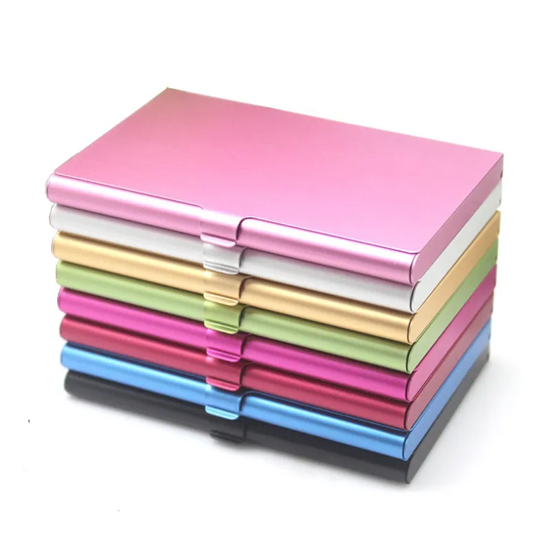 Повседневный креативный чехол для визиток алюминиевый держатель из нержавеющей