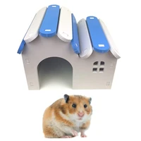 1 pcs pet hamster house cage hideout toy detachable diy small animals entertainment exercise toys for guinea pig gerbils ferrets