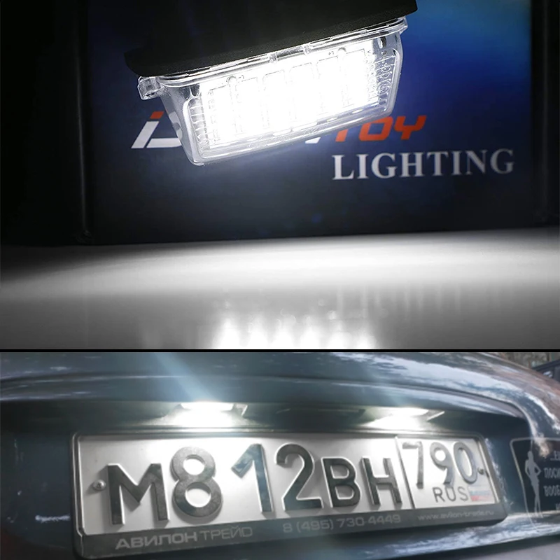 IJDM 6000k белый светильник номерного знака для Peugeot 206 207 306 307 308 406 407 5008 Partner Citroen C3 Ii C4 C5