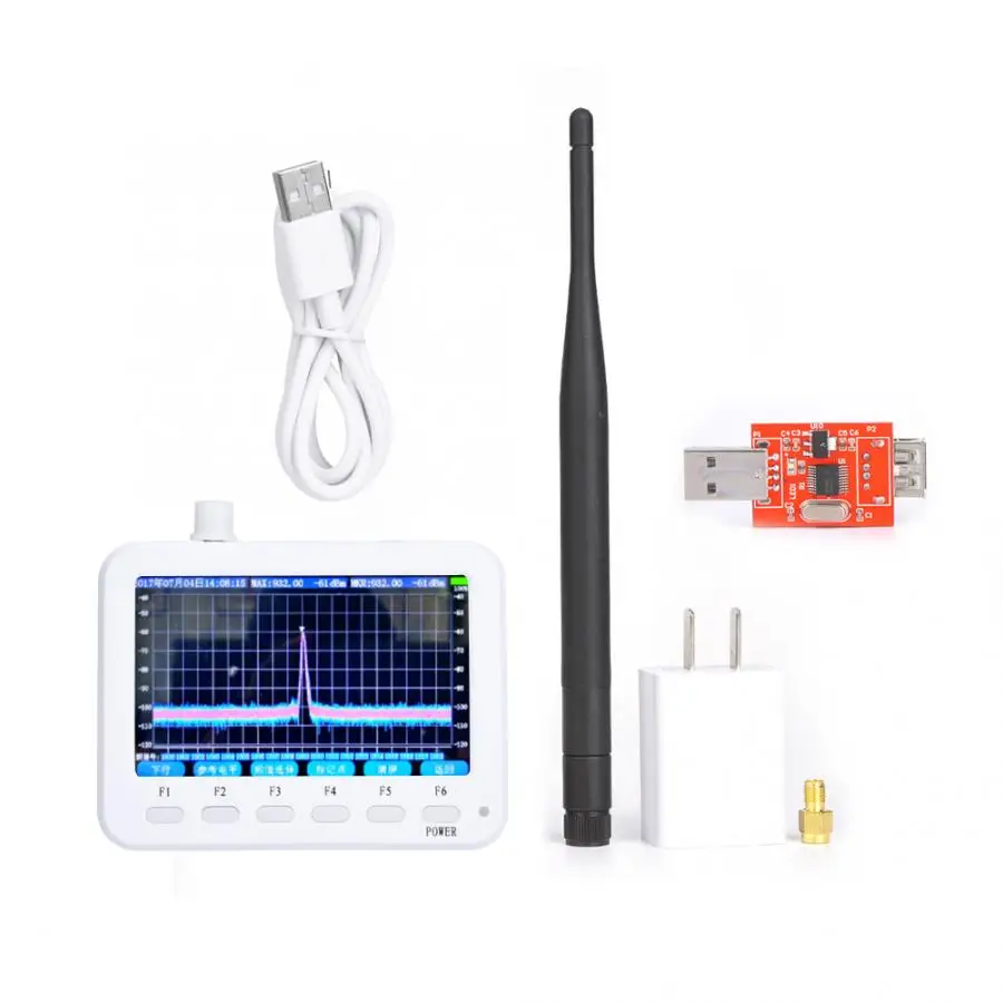 XT 360 AT Портативный анализатор спектра сигнала измерительный прибор 30 МГц ~ 6000