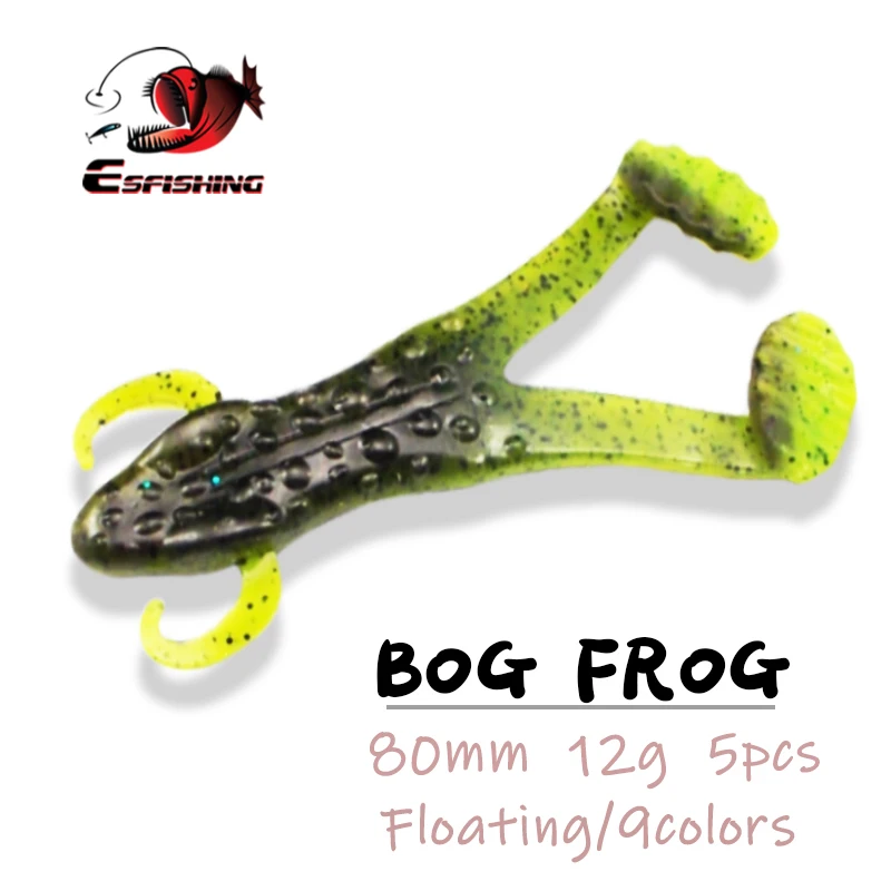Рыболовная приманка ESFISHING 80 мм 5 шт.|frog lure|fishing luresoft lure |
