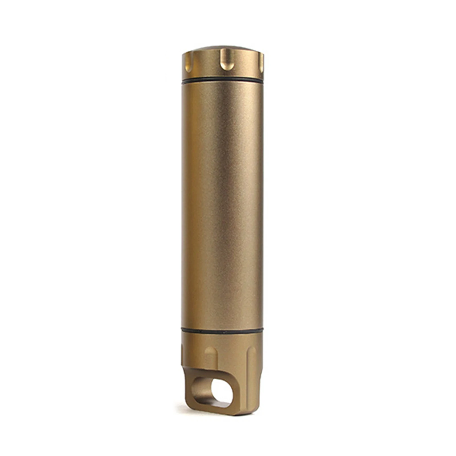Portable Waterproof Capsule Seal Bottle Aluminum Alloy Outdoor Survival Pill Box Multifunctional Container FK88