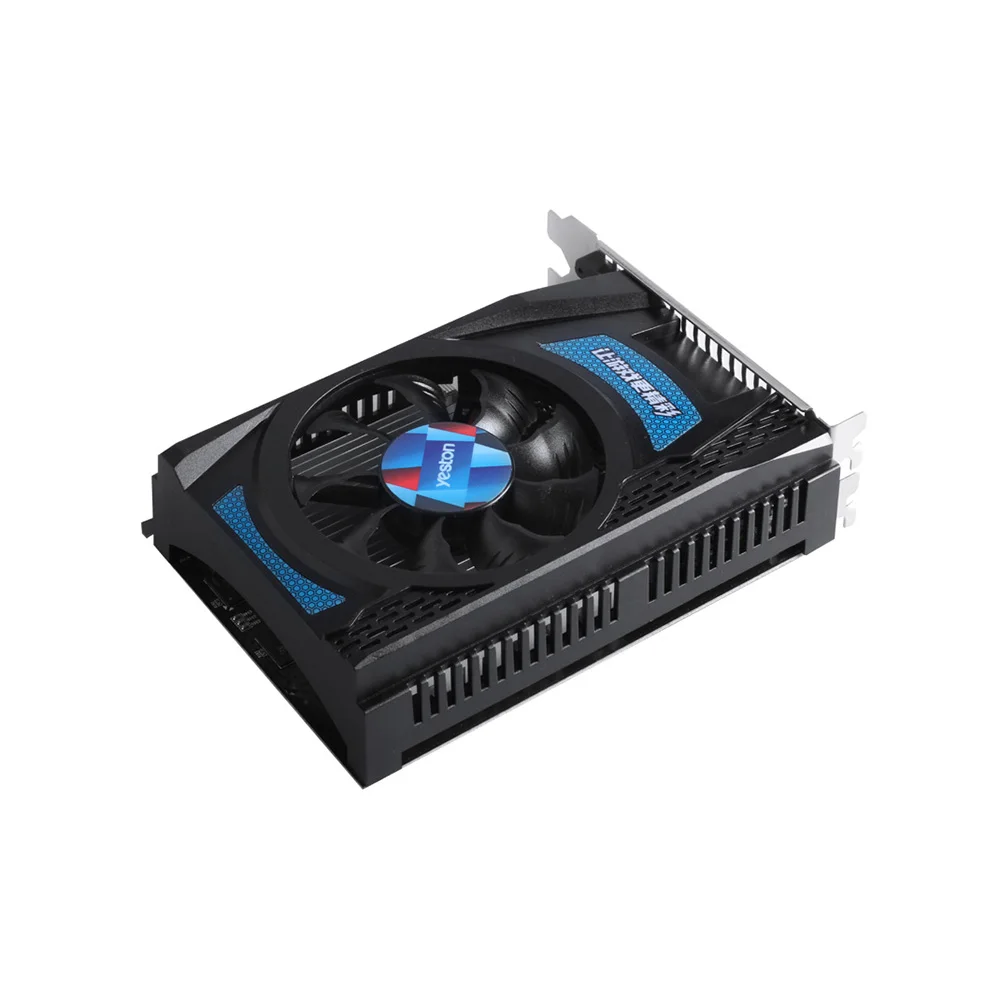 Yeston RX550-4G D5 Видеокарты Radeon Chill 4 Гб памяти GDDR5 128Bit 6000 МГц DP1.4HDR+ HDMI2.0b+ DVI-D Малый размер GPU