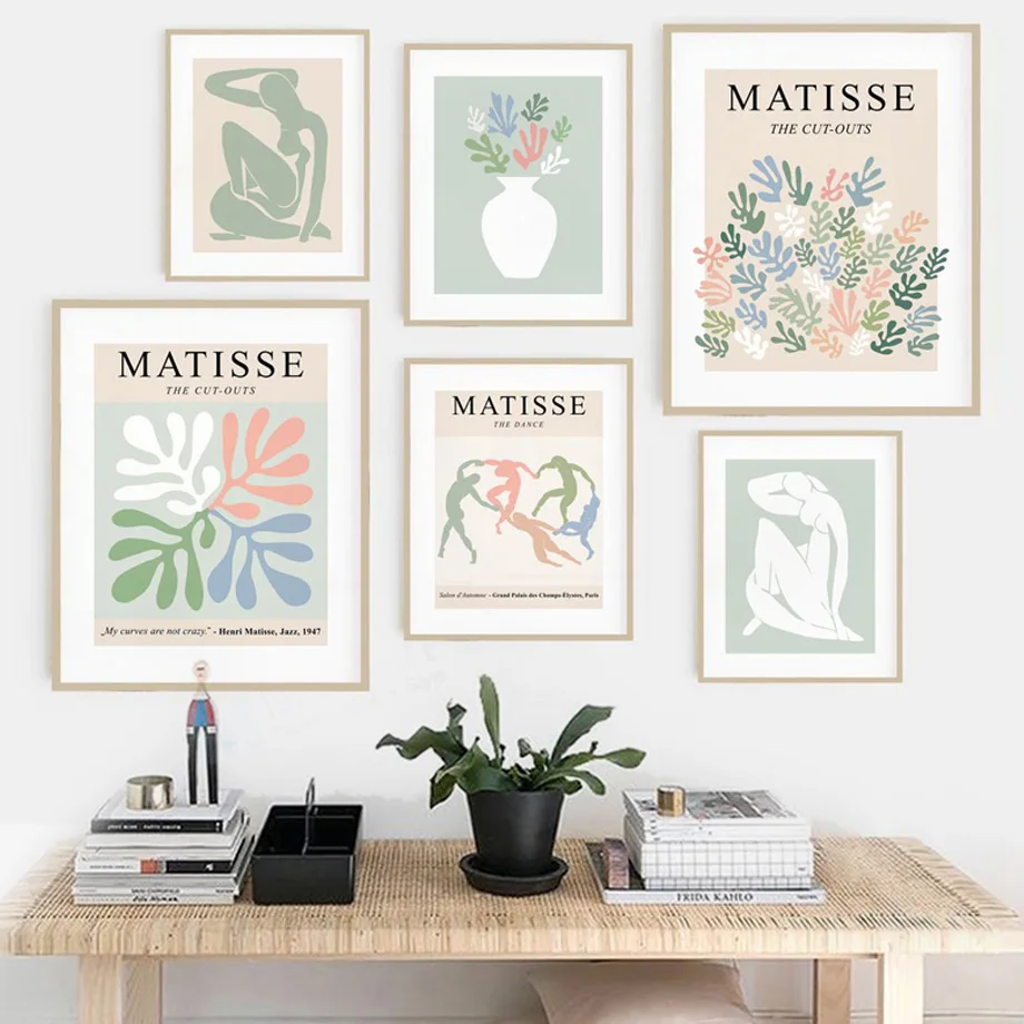 

William Morris Picasso Matisse Abstract Wall Art Canvas Nordic Posters And Prints Wall Pictures For Living Room DecoPainting