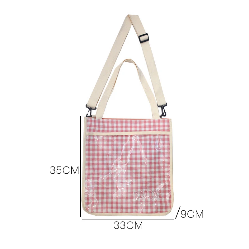 Сумка Youda Женская вместительная из ткани в клетку | Багаж и сумки