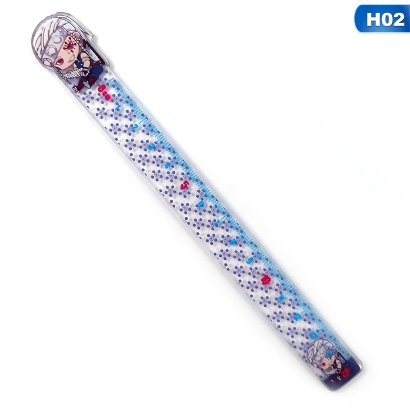 

1PCS New Creative Anime Demon Slayer: Kimetsu No Yaiba Cosplay Ruler Measuring Scale Students Measure Straight Ruler Gift