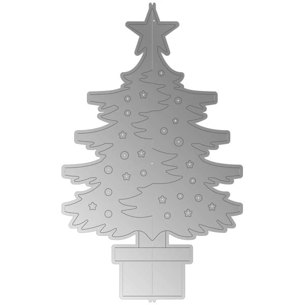 

New 2021 Metal Cutting Dies Album Paper Making Christmas Tree Decoration Scrapbooking Embossing Frame Card No Stamps