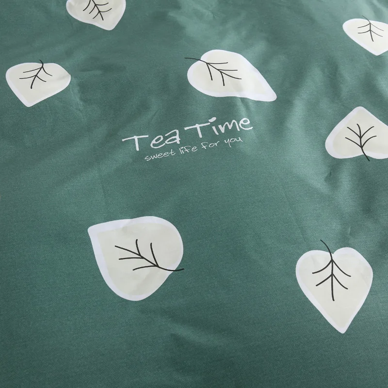 Новинка пододеяльник в скандинавском стиле с зелеными листьями 1 шт. хлопковый