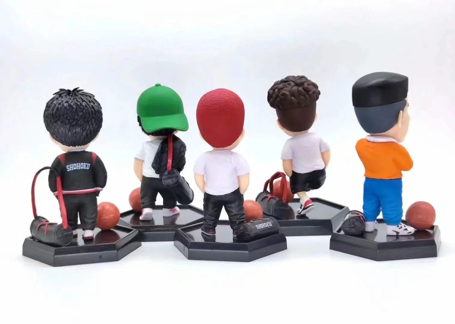 

NEW 10cm 5pcs/set Slam Dunk Figure Set For Car Ornaments Hanamichi Sakuragi Rukawa Kaede Akagi Takenori Miyagi Ryota Shohoku