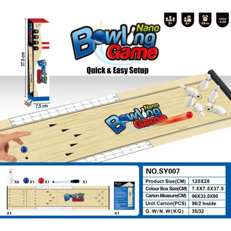 

Toy Bowling Set Parent-child Interaction Board Game For Christmas Birthday Party Indoor Table Bowling Leisure Toy For Kids Adult