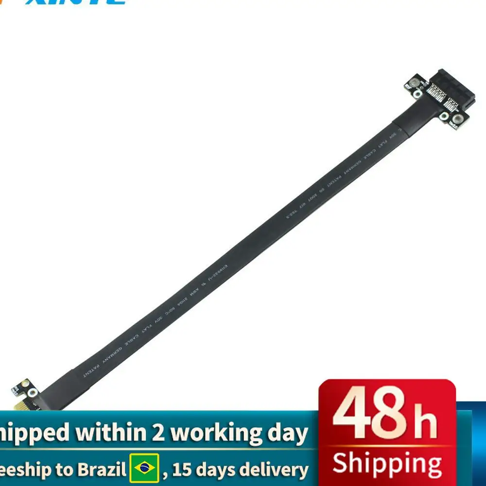 

Riser Cable PCI Express PCIe Gen3.0 x1 x16 Miner Graphics Card Ribbon Extension Cable 25cm PCI-E 1x 16x 3.0 R11SF No Power Line