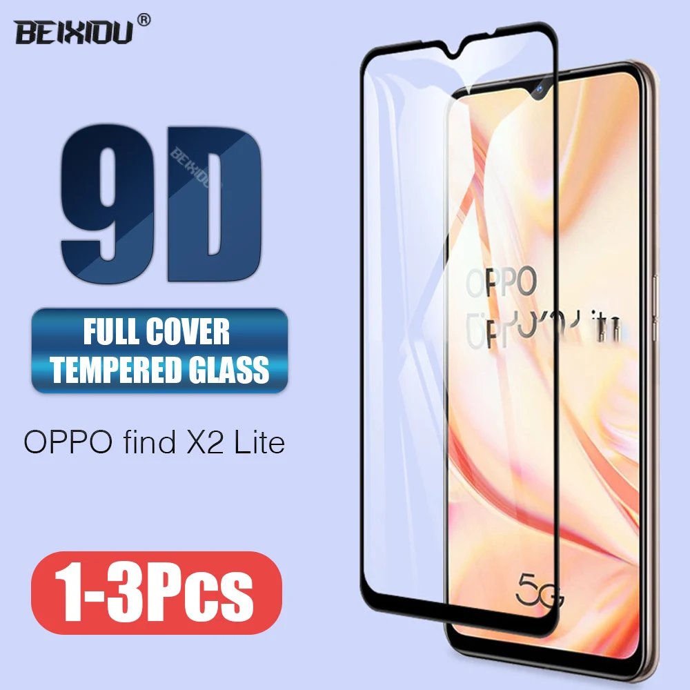 Новинка 9D закаленное стекло для Oppo Find X2 Lite Полное покрытие защита экрана