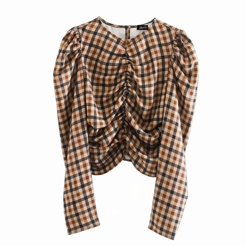 Новинка Женская винтажная плиссированная клетчатая Повседневная короткая