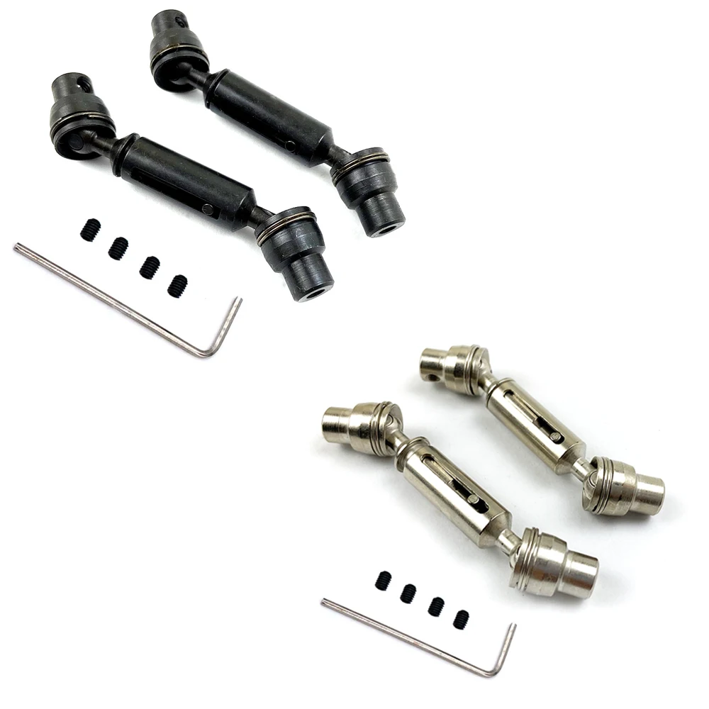 

2PCS Upgrade Metal Drive Shaft Universal Joint For WPL MN RC Car Truck Cardan Gimbal Couplings Car Spare Part Accessory